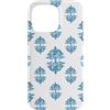 Mint Violet Designs Custodia per iPhone 14 Pro Max Motivo vintage con leone blu e bianco ispirato al Grandmillennial