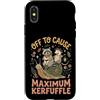 Confusione Divertente Meme Sarcastico Custodia per iPhone X/XS Off To Cause Maximum Kerfuffle