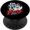 Snow Monster Party Co I'm Yeti to Party Winter Party Humor PopSockets PopGrip Adesivo