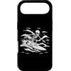 skeleton surfing design Custodia per iPhone Air Scheletro Surfing Wave - Notte Oceano Gotico Surf Art