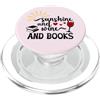 Mug Books & Wine Shirts Sunshine and Win Sunshine and Wine & Books,I Drink Wine Read Books Wine Theme PopSockets PopGrip per MagSafe