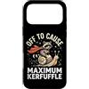 Confusione Divertente Meme Sarcastico Custodia per iPhone 17 Pro Max Off To Cause Maximum Kerfuffle