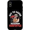 Confusione Divertente Meme Sarcastico Custodia per iPhone X/XS Off To Cause Maximum Kerfuffle