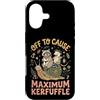 Confusione Divertente Meme Sarcastico Custodia per iPhone 17 Off To Cause Maximum Kerfuffle
