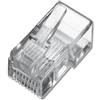 DIGITUS Connettore a crimpare Cat 5e - 1 pezzo - Connettore di rete RJ45 non schermato - Per cavi di rete Cat5e, cavi di posa e cavi LAN Ethernet - 1GBase-T - 8P8C - AWG 27/7 a AWG 24/7