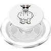 Grandio Design Introverted Intellectual Dito Medio Divertente Capra Inappropriato Rude Antisociale Ram PopSockets PopGrip per MagSafe