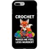 Cozy Crafty Fox For Knitter Auntie Sarca Custodia per iPhone 7 Plus/8 Plus L'uncinetto divertente fa sentire meno omicidio