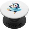 Adorable Arctic Designs Simpatico pinguino ballerina danzante animale kawaii PopSockets PopGrip Adesivo