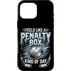 Feels Like a Penalty Box Kind of Day Hoc Custodia per iPhone 16 Pro Max Si sente come una penalty box tipo di giorno Hockey su ghiaccio su ghiaccio