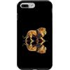 Animov Custodia per iPhone 7 Plus/8 Plus Retro Leone Riflessione Acqua Safari Animale Illustrazione