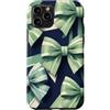 Sage & Mint Green Bows And Ribbons Gifts Custodia per iPhone 11 Pro Motivo a nastro con fiocco verde coquette