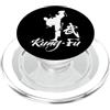 Bahaa's Tee Cool Kung Fu Man Dragon Fighting Graphic Tees & Cool Designs PopSockets PopGrip per MagSafe