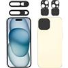 EYSOFT Cover per la privacy compatibile con iPhone 15/iPhone 15 Plus con copertura per fotocamera frontale, protegge la privacy e la sicurezza ma non influisce sul riconoscimento facciale, confezione