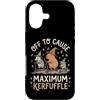 Confusione Divertente Meme Sarcastico Custodia per iPhone 17 Off To Cause Maximum Kerfuffle