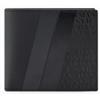 Armani Exchange Dylan, Bifold Coin Pocket Two Stripes, Portafoglio Bi-Fold da Uomo, Nero/Canna di Fucile, Taglia Unica