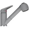Franke 115.0470.670 Rubinetto ad Alta Pressione con Doccetta Estraibile, Grigio