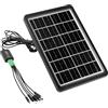 QWORK® Mini pannello solare portatile per telefono - 8W 1.6A 6V impermeabile IP65 - per escursionismo, campeggio, attività all'aperto