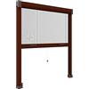 Zanzanet - Zanzariera verticale a Molla No Fori da 42 mm 80x250cm in Kit Fai da Te - Testate a Espansione per non Forare i muri Riducibile e Regolabile a misura per Finestre Disponibile in 9 colori