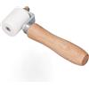 Lazmin112 Rullo per cuciture in PTFE, 40 mm 280 ° C, resistente alle alte temperature, rullo a pressione manuale con doppio cuscinetto, rullo in PTFE ad alto calore per saldatura in PVC per coperture