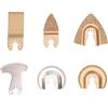 OPSDKVKS Set di 6 lame per oscillanti, lame multiutensile in carburo cementato diamantato, lame per utensili oscillanti a sgancio rapido per ceramica, cemento, piastrelle e muratura con