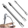 Umllpet Prolunga flessibile 3 pezzi per chiave a bussola 1/4, 3/8, 1/2, asta di prolunga magnetica in acciaio a molla per cricchetto, trapano, avvitatore a batteria, riparazione auto