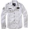 Brandit Luis Vintage camicia a maniche lunghe, bianco,