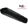 Fox Outdoor Mumia economic sacco a pelo +/- 0°C, nero - grigio,
