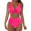 hehiy Costumi da Bagno Donna Due Pezzi Piscina Costume Tankini Set Mare Curvy Canotte con Vita Alta Slip Contenitivo Costume Bagno Donna Elegante e Versatile