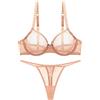varsmiss Donna Sexy Biancheria Set Trasparenti Reggiseno e Mutandine Mini Sexy Perizoma