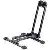 VEVOR Supporto da Pavimento per Bicicletta, per Bicicletta da Montagna e Bici da Corsa da 508 a 685.8 mm Portabici da Pavimento in Lega di Acciaio Resistente alla Ruggine, Pieghevole, 1 Pezzo, Nero