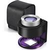 SODIAL Lente D'Ingrandimento da Tavolo nel Scala 30X con 3 LED Lente D'Ingrandime4551