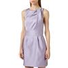 ELISABETTA FRANCHI ABITO IN DUCHESSE CON DETTAGLI LOGO - AB87561E2 - lilla