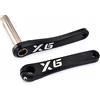 LHHL Mountain Bike Integrate Cave Set di Pedivelle 170/175mm Pedivella Lega di Alluminio Sinistro/Destro Braccio for Bicicletta da Strada MTB