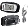 wisoolkic Pedometro LCD con sensore 3D, contapassi, percorsa, calorie bruciate, allenamento, letture avanzate, sensore LCD, pedometro 3D, tecnologia Three-Xis