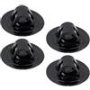 CLISPEED Supporto Motore per Kayak 4 Pezzi in PVC Nero, Design Versatile e Leggero, Staffa di Fissaggio per Pesca e Barche da Diporto