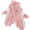 FOYTOKI Guanti da Golf Donna Traspiranti e Antiscivolo in Pu e Tessuto, Design Confortevole per Sport e Golf, Protezione Resistente e Comoda per Entrambe le Mani