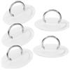 Mikikit D-Ring Bianco Resistente all'Usura in PVC 5 Pezzi per Paddle Board e Kayak Accessori per Canoa e Campeggio Outdoor