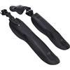Generic Parafanghi per Bicicletta Nero 2 Pezzi in Plastico Resistente ad Impatti per Mountain Bike e Bici da Strada per Uso in Montagna