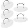 LALAFINA 5 Pezzi Patch d Ring in PVC Bianco per Kayak e Paddle Board, Facile Installazione, Accessori per Tavola Paddle Surf Gonfiabile
