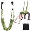 yolzhxe Yoga Amaca, Cintura per Yoga Telaio Della Porta Regolabile, Cinturino Amaca Antigravity Altalena, per Esercizi per Pilates, Balletto, Danza, Ginnastica (Verde)