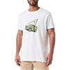 CITROËN O103083-W000 T-Shirt Mehari Disegno a Stampa Larga & Logo sullaica C24S Uomo White Taglia S
