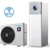 Hisense Pompa di calore Hisense R32 14,5 kW HI-THERMA INTEGRA con accumulo ACS integrato da 230L con unità esterna AHW-120HCDS1 e unità interna AHS-120HCDSAA-23 per riscaldamento/raffrescamento e ACS Classe A+++(35°C)/A++(55°C) - Primo avviamento incluso