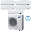 Samsung Climatizzatore Condizionatore Samsung WINDFREE AVANT R32 Wifi Penta Split Inverter 7000 + 9000 + 9000 + 12000 + 12000 BTU con U.E. AJ100TXJ5KG/EU NOVITÁ Classe A++/A+