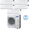 Samsung Climatizzatore Condizionatore Samsung CEBU S2 R32 Wifi Penta Split Inverter 9000 + 9000 + 12000 + 12000 + 12000 BTU con U.E. AJ100TXJ5KG/EU NOVITÁ Classe A++/A+ NOVITÀ