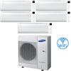Samsung Climatizzatore Condizionatore Samsung WINDFREE AVANT S2 R32 Wifi Penta Split Inverter 9000 + 9000 + 9000 + 9000 + 12000 BTU con U.E. AJ100TXJ5KG/EU Classe A++/A+ NOVITÀ