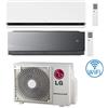 Lg Climatizzatore Condizionatore LG Dualcool Deluxe + Artcool AI Mirror R32 Wifi Dual Split Dual Inverter 9000 + 12000 BTU con U.E. MU2R17 NOVITÁ Classe A+++/A++