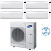 Samsung Climatizzatore Condizionatore Samsung Windfree Avant S2 R32 Wifi Quadri Split Inverter 7000 + 7000 + 9000 + 12000 BTU con U.E. AJ100TXJ5KG/EU NOVITÁ Classe A++/A+ NOVITÀ