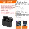 Ulanzi Microfono Lavalier wireless registrazione audio video mini microfono nero...
