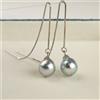 COMOTO Orecchini di perle giapponesi Akoya ad alta lucentezza 8,5 mm in argento ster...