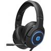 @office HP DHE-8003, cuffie con microfono, controllo del volume, nero, 7.1 surround (virtuale), retroilluminate, USB